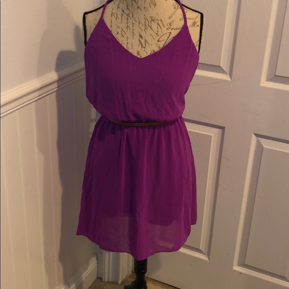 Fuchsia colored dress